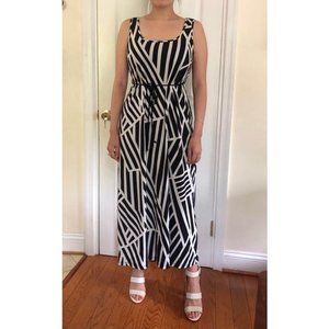 Motherhood Maternity Maxi Dress, Black & White